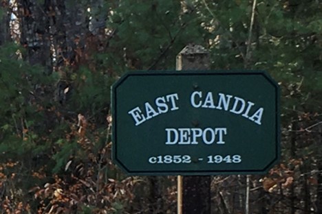 East Candia Depot sign